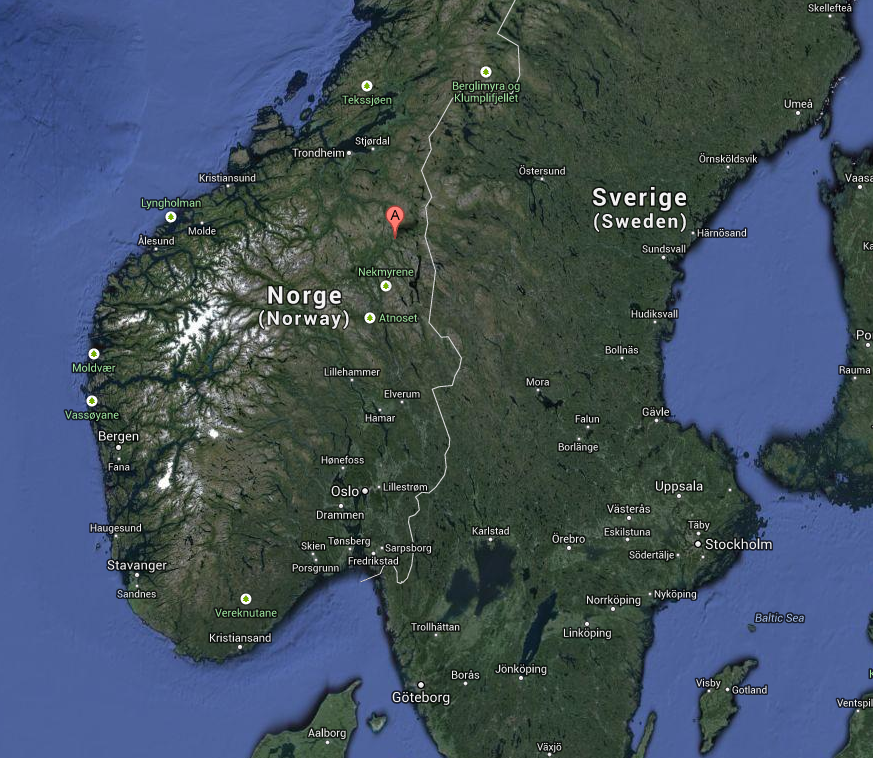 Roros, en Norvege, pour la Femundlopet