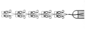 Attelage en tandem double