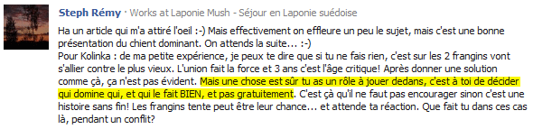 commentaire de Stéph de Laponie Mush