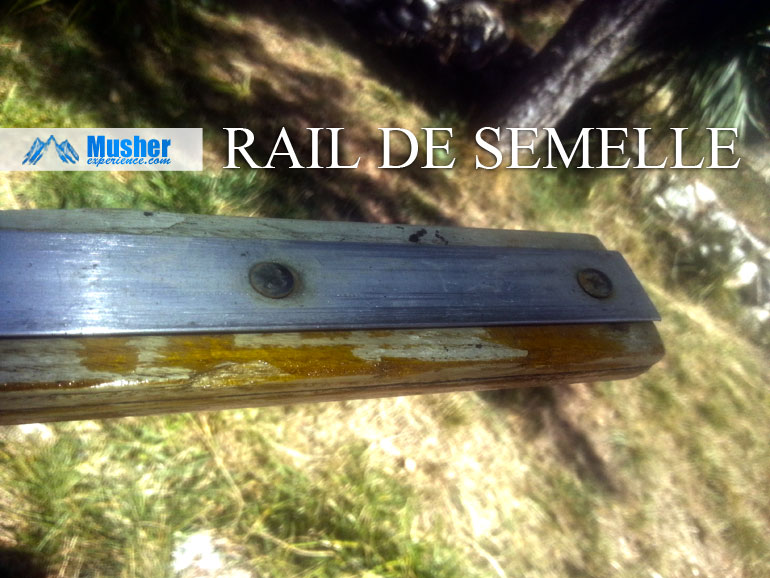 Rail de semelle QCR - traineau à chien