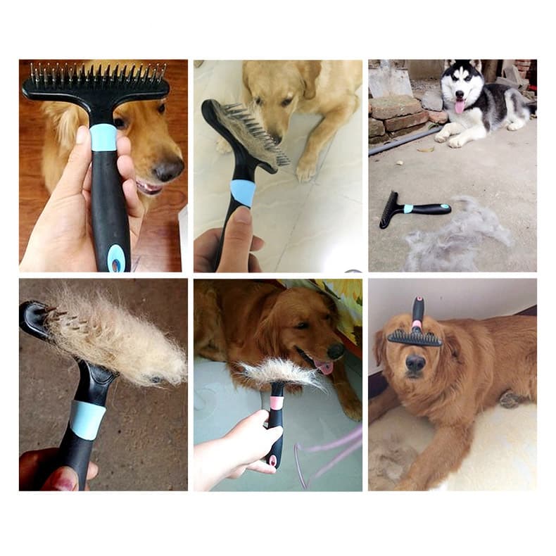 Brosses pour husky sibérien, poil de surface et sous-poil