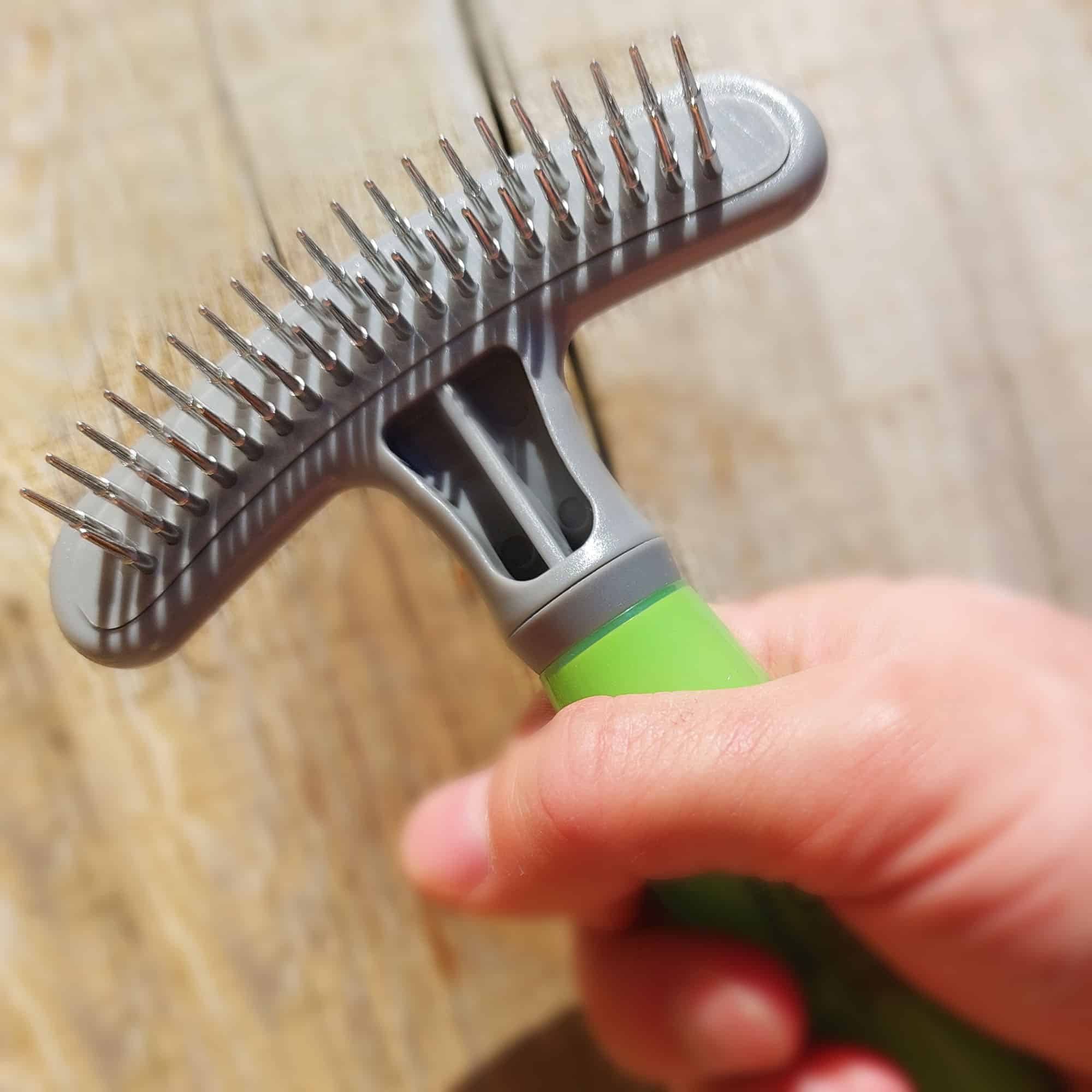 Brosse à chien: râteau étrillé dents, pour sous poil, toilettage