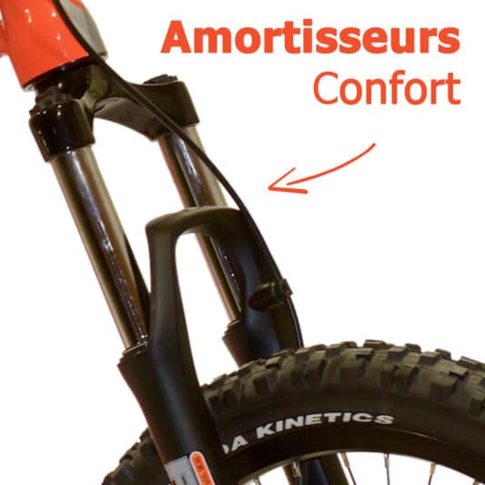 cani trottinette tout terrain wild amortisseurs