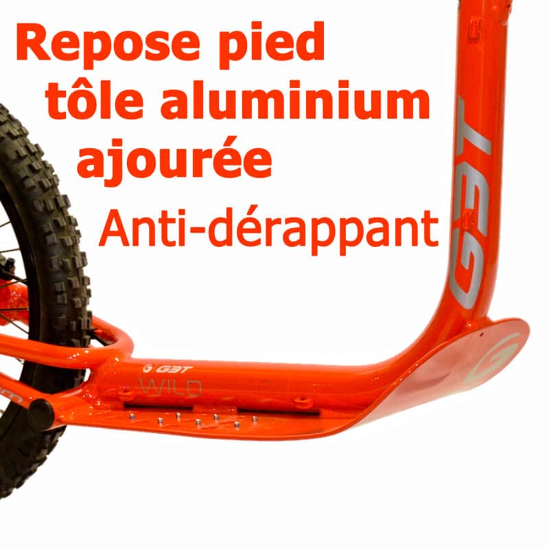 cani trottinette tout terrain wild repose pied anti derappant