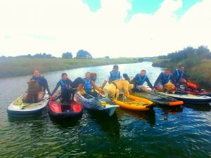 cani paddle: du paddle avec son chien l'été