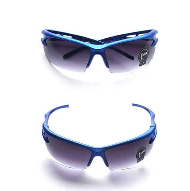 lunettes cani VTT protection éclats bleu