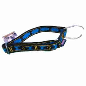 Collier pour chien Manmat - collier de chien sport en nylon bleu grosse boucle