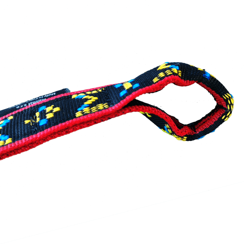 Ligne de trait manmat canicross canivtt mono chien attache rouge noir