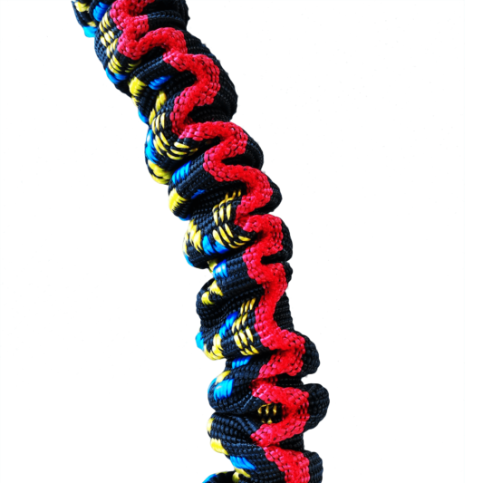 Ligne de trait manmat canicross canivtt mono chien elastique amortisseur rouge noir