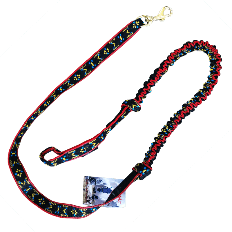 Ligne de trait manmat canicross canivtt mono chien rouge noir