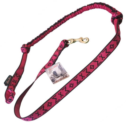 ligne de trait manmat canicross mono chien rose