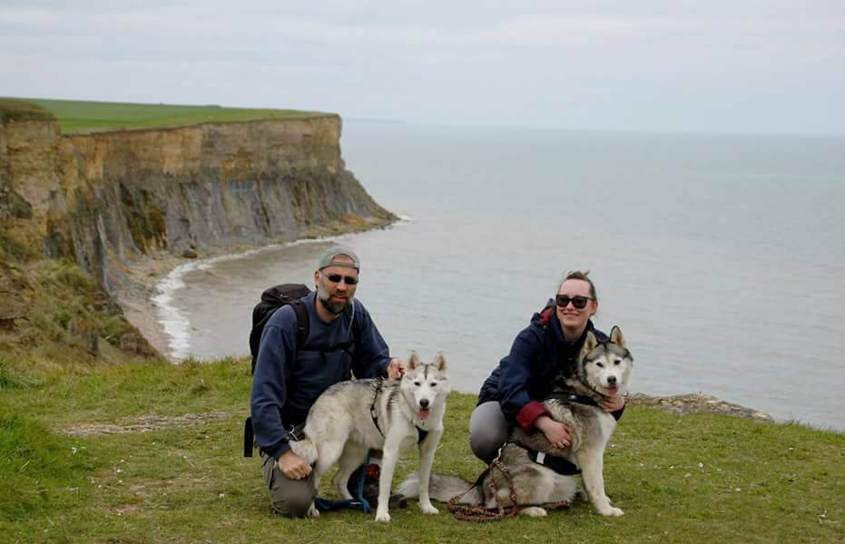 nouchette et laska - husky siberien canirando canivtt