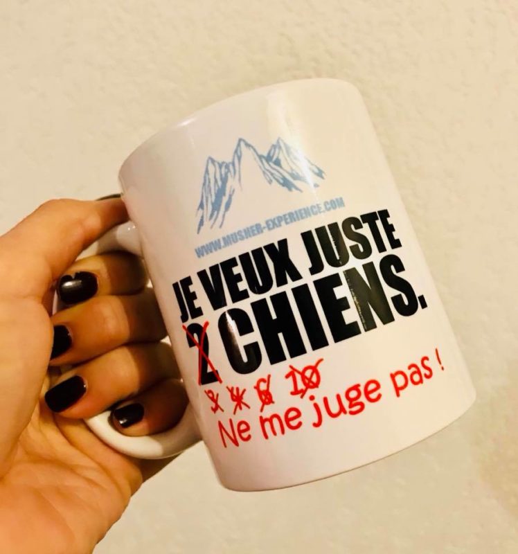 mug tasse je veux juste 2 chiens ne me juge pas