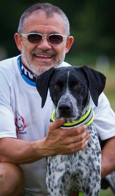 claude jalby et modjo le braque allemand croise border collie