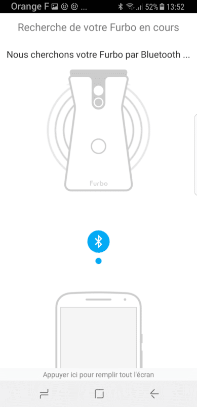 furbo dog camera configuration bluetooth application smartphone