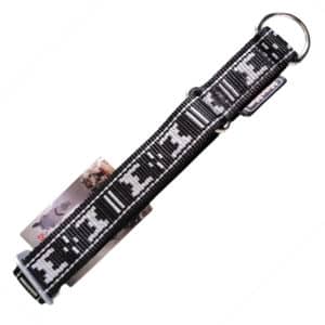 Collier pour chien sport en nylon - collier chien sportif, gros chien qui tire - Gris