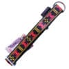 collier pour chien sport nylon manmat rouge noir