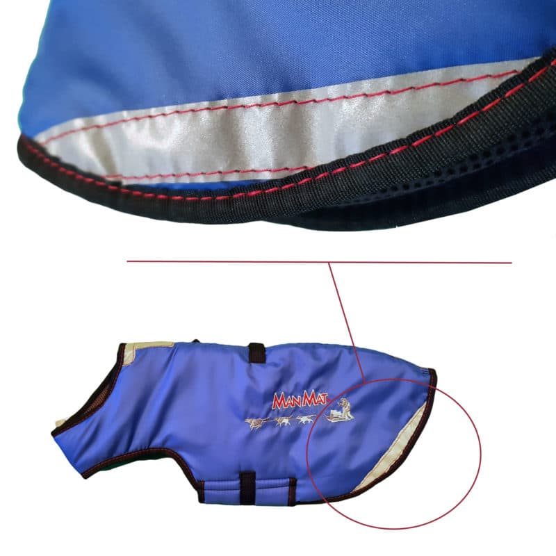 manteau pour chien bandes reflechissantes thermo coat manmat