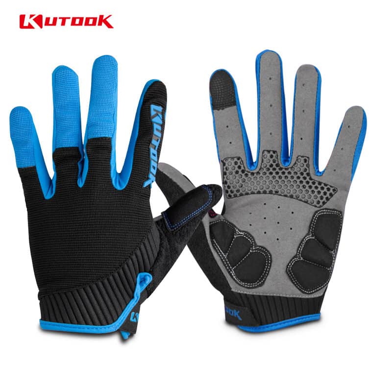 gants vtt canivtt long bleu glacial doigts protege