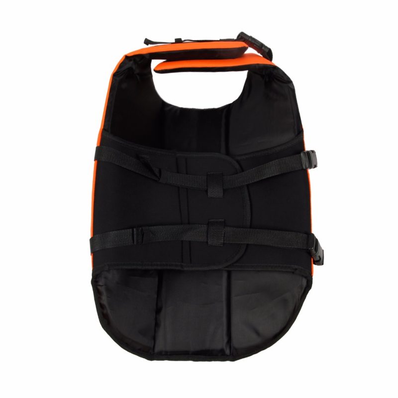 gilet de sauvetage pour chien orange amorti protection