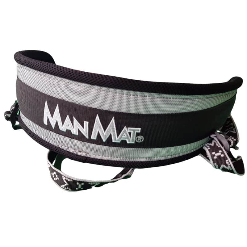baudrier canicross manmat - ceinture canicross gris noir