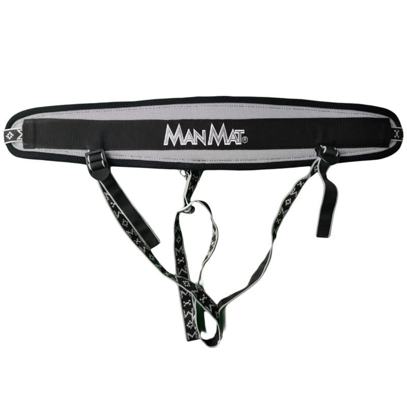 baudrier canicross manmat - ceinture canicross gris noir marque manmat