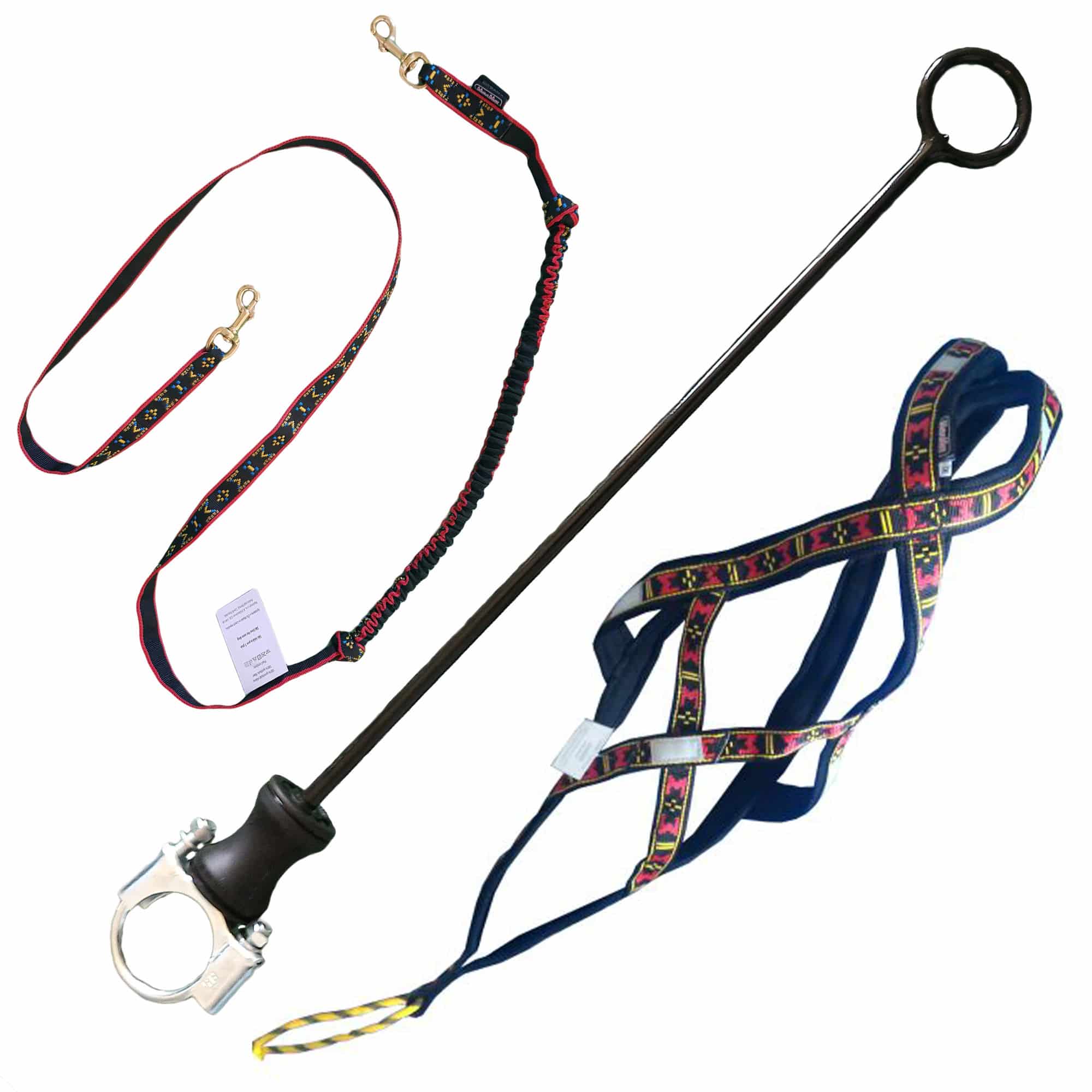 KIT CANIVTT - RED LIGHT: barre cani VTT, ligne de trait, harnais pour chien