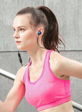 Ecouteurs bluetooth canicross, running, sport fille