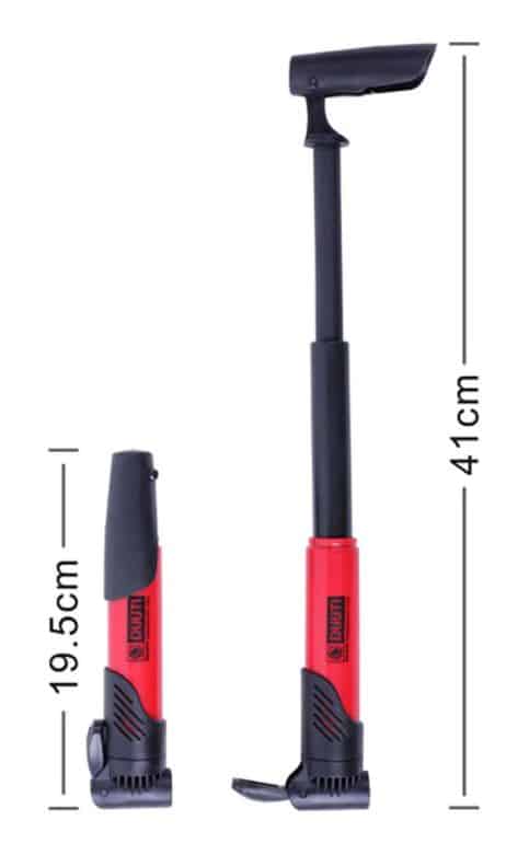 mini pompe cani vtt pompe a air kit accrochage embouts velo taille