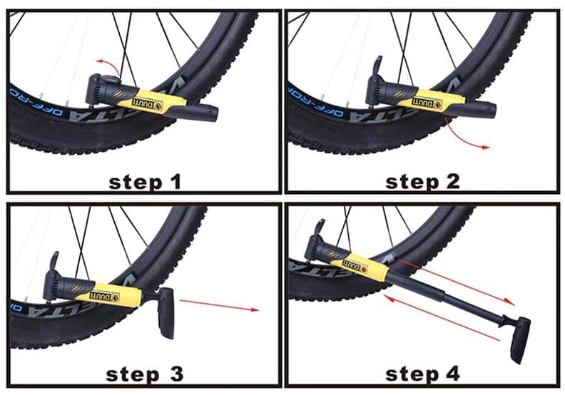 mini pompe cani vtt pompe a air kit accrochage embouts velo utilisation