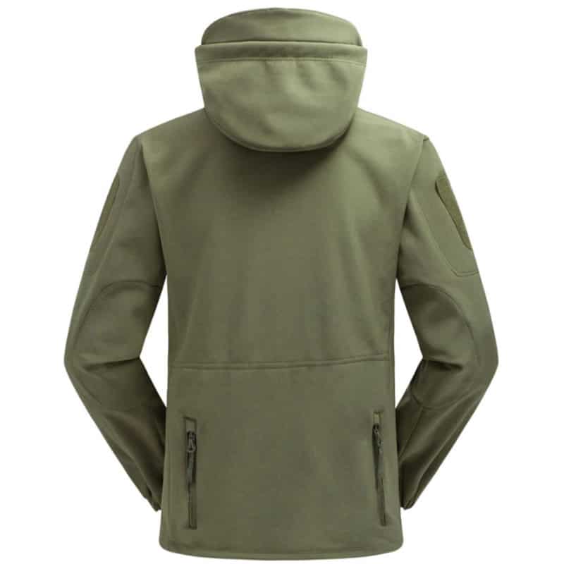veste softshell outdoor impermeable technique back vert