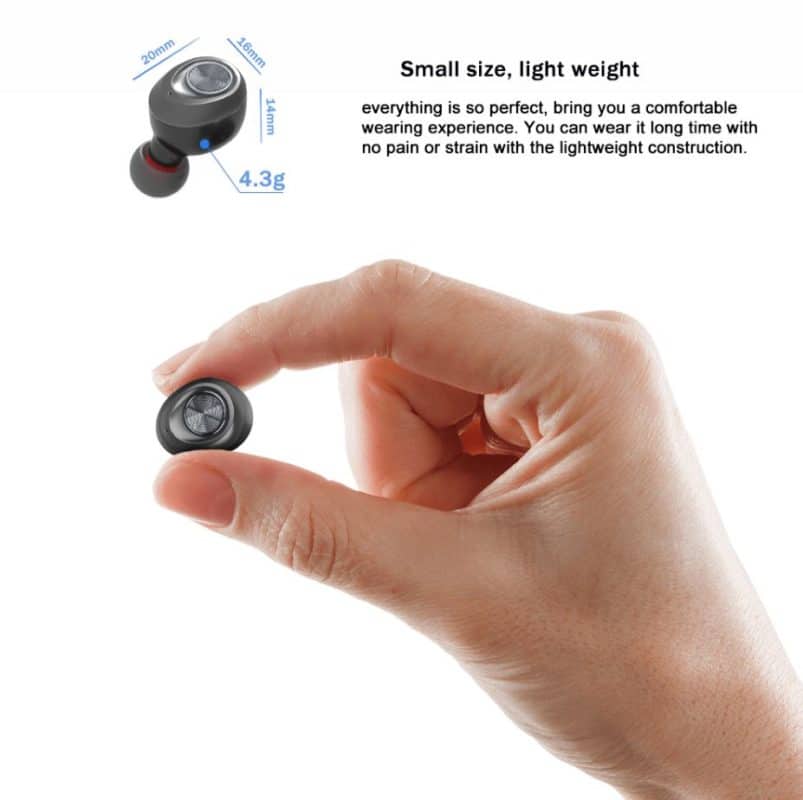 Écouteurs bluetooth sans fil minuscule petit