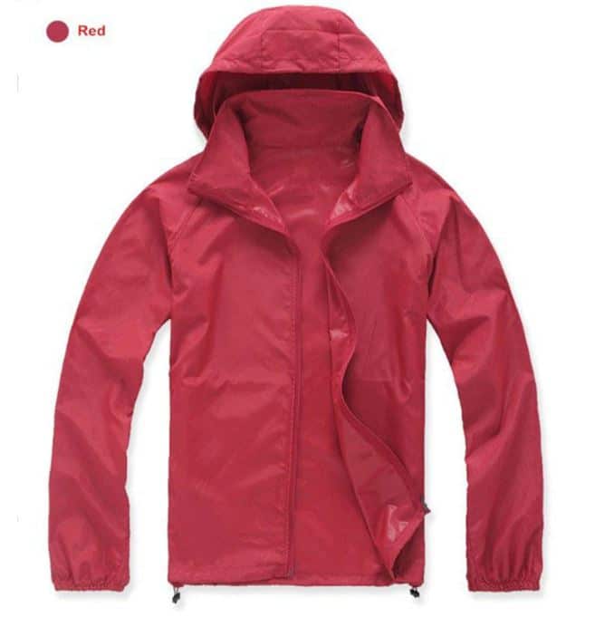 K-Way, veste imperméable ultra légère rouge