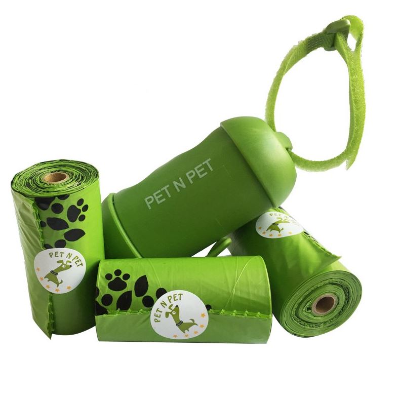 distributeur sac a crotte biodegradable pour chien avec recharge rouleau