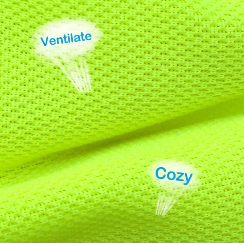 gilet jaune pour chien textile respirant