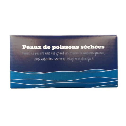 peaux de poissons séchées friandise naturelle chien