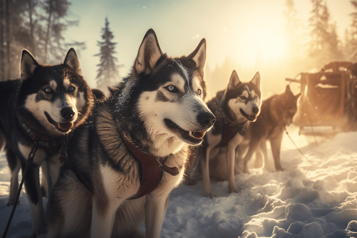 chien de traineau husky de siberie