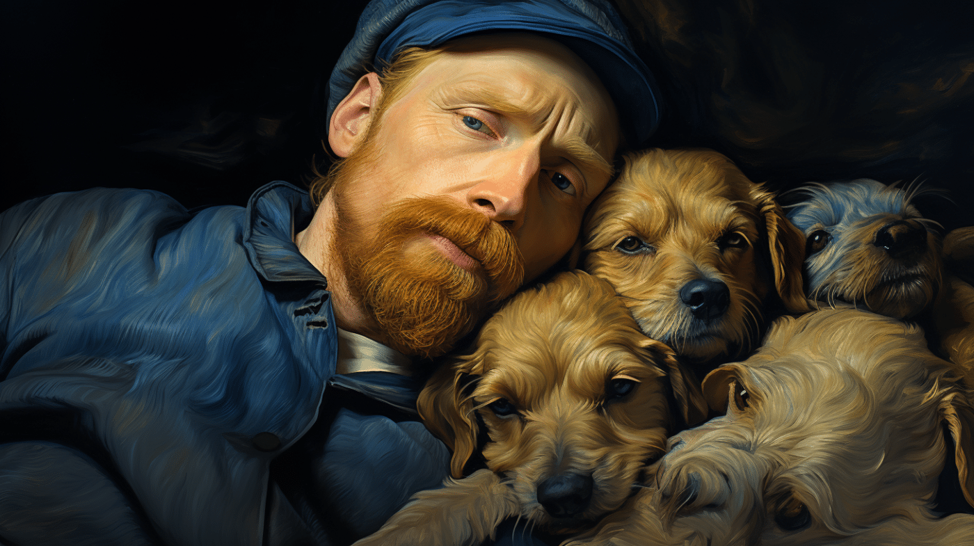 nom chien en v van gogh 2024